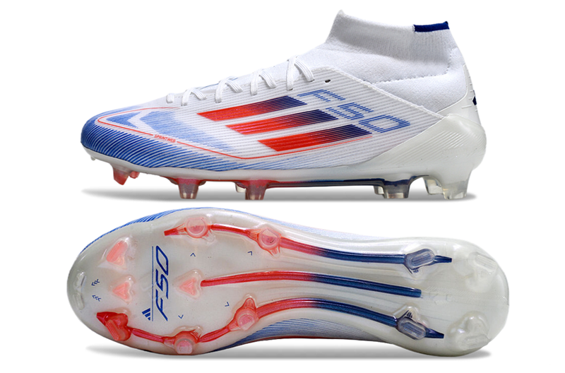 F50 Elite - Branca/Azul/Laranja
