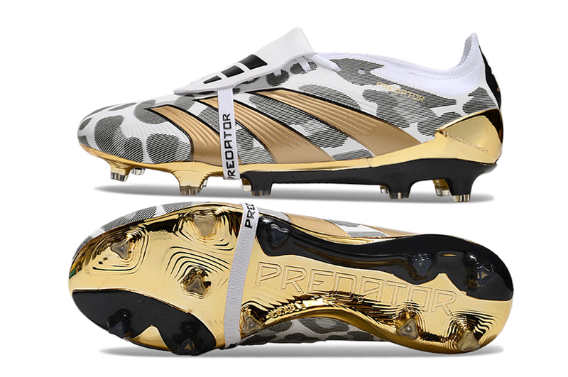 Adidas Predator Elite Tongue - Branca/Dourada